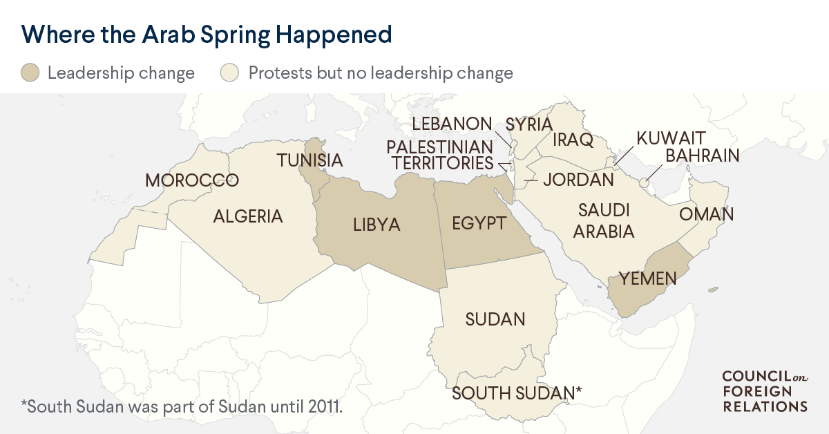 The Arab Spring at Ten Years: What's the Legacy of the Uprisings? | Council  on Foreign Relations