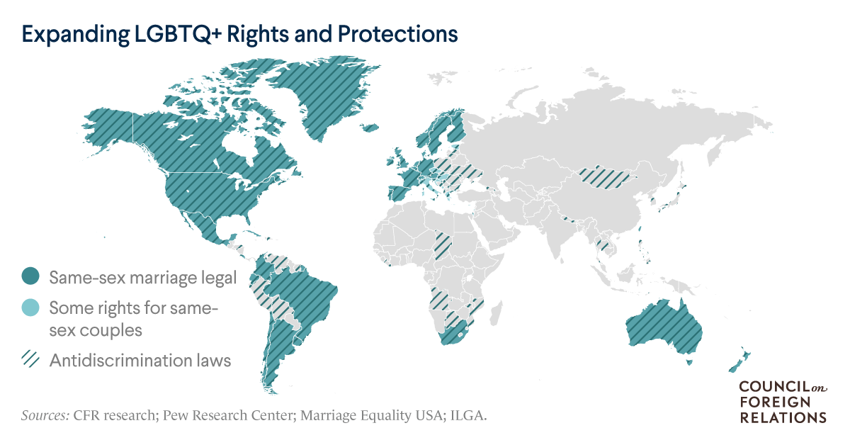 Same Langik Sex Xxx - Marriage Equality: Global Comparisons | Council on Foreign Relations